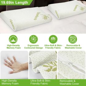 2pcs Cervical Neck Pillow - Contour Neck Pillows for Neck Pain Relief, Ergonomic Side Sleeper Pillow for Sleeping (Option: 2pcs)