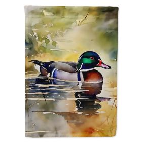 Wood Duck Garden Flag Mailbox Flag Decorative Yard Flag Banner Outside Patio Artwork Yard Flower Beds, Garden Size, Multicolor (Option: Default)