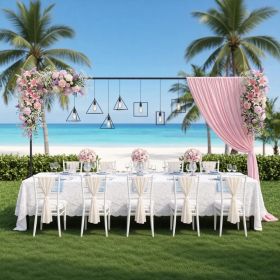 Adjustable Table Arch Decor Stand, Clamp-on Over-the-Table Metal Rod Frame, Detachable Reusable Tabletop Stand for Wedding Baby Shower Holiday Pa (Option: 1pcs)