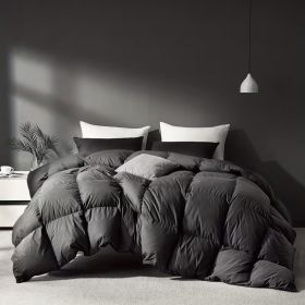 All Season Queen Cooling Comforter - Premium 2100 Series Down Alternative Comforter - Quilted Duvet Insert With Corner Tabs - Luxury Soft Hotel C (Option: Grey Full 82x86in)