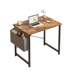 31IN Computer Desk for Home Office, Modern Study Work Table Simple Style for Bedroom, Writing Desks with X-Shaped Reinforcement (Option: brown/31in)