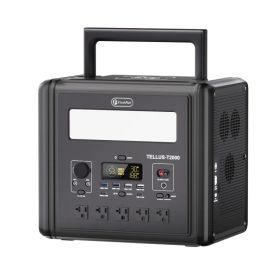 2000W Portable Power Station, 1536Wh LiFePO4 Battery Pack with 4000W Surge, AC Fast Charge,1.5H Full charged, LED Flashlight - Solar Generator fo (Option: 2000W Solar Generator)