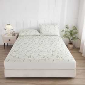 1PC Bamboo Cooling Fitted Sheet, Breathable Mattress Cover, Soft Deep Pocket Bed Sheet For Bedroom (Option: 60x80 inch)