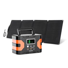 150W Portable Power Station&60W Solar Panel;  FlashFish 45000mAh Solar Generator with 60W 18V ETFE Portable Solar Panel;  Flashfish Foldable Sola (Option: E200+YSP60)