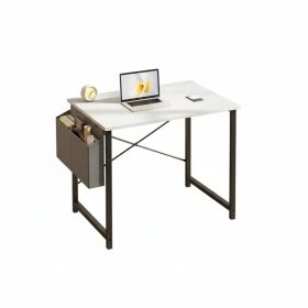 31IN Computer Desk for Home Office, Modern Study Work Table Simple Style for Bedroom, Writing Desks with X-Shaped Reinforcement (Option: white/31IN)
