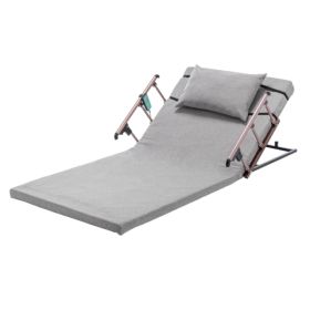 4-68° Upgraded Lifting System Electric Adjustable Bed Backrest with Collapsible Safety Rails, Remote Control, 300 lbs Capacity, Ideal for Elderly (Option: default title)