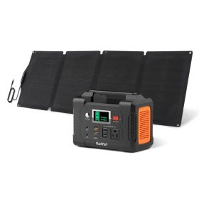 200W Portable Power Station&60W Solar Panel;  FlashFish 151Wh Solar Generator with 60W 18V ETFE Portable Solar Panel;  Flashfish Foldable Solar C (Option: E200+YSP60)