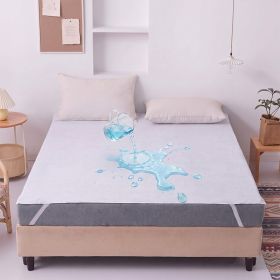 Waterproof Mattress Protector, Deep Pocket Fitted Sheet, Liquid Proof Bed Cover For Bedroom (Option: 39x75 inch-White)