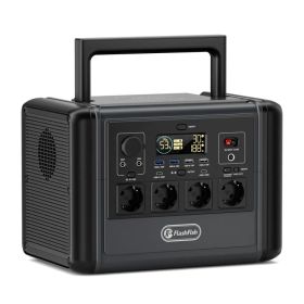 FF Flashfish 1200W Portable Power Station, 768Wh LiFePO4 High-capacity Solar Generator, Power Battery Backup With 4*AC Outputs And 6*USB Outputs, (Option: 1200W Solar Generator)