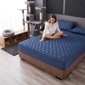 1PC Breathable Quilted Fitted Sheet, Secure Elastic Mattress Protector Cover (Option: 78x80 inch)